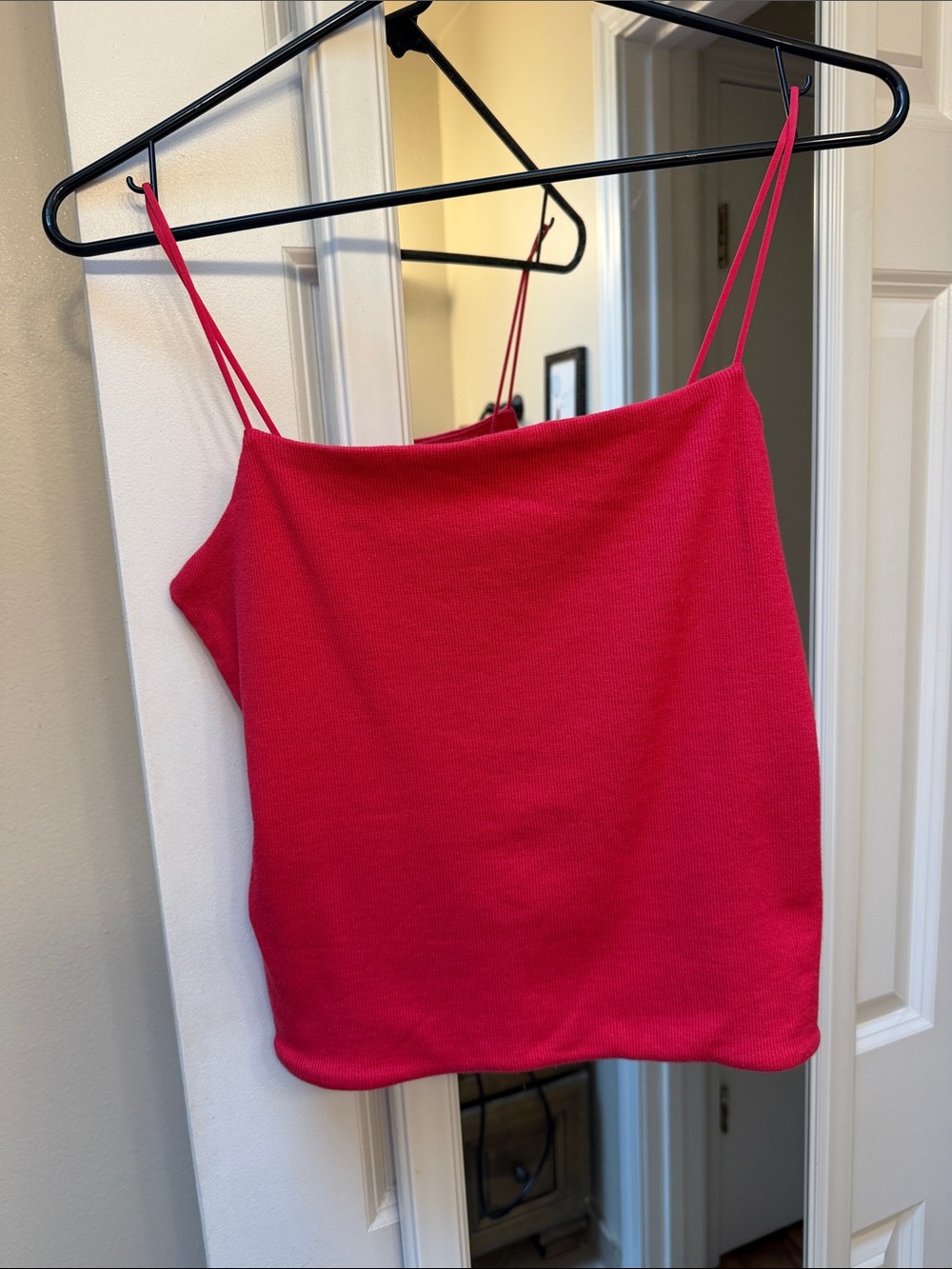 Women's Red Spaghetti Strap Tank Top